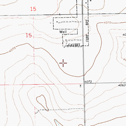 Topographic Map of 11303 Water Well, NM