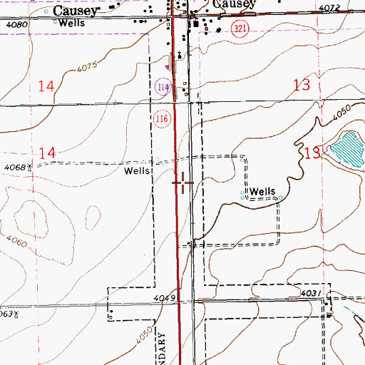 Topographic Map of 10144 Water Well, NM