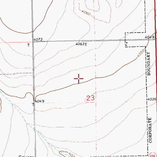 Topographic Map of 11314 Water Well, NM