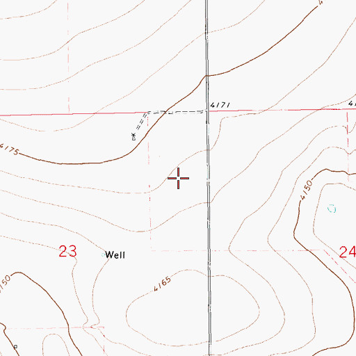 Topographic Map of 06157 Water Well, NM