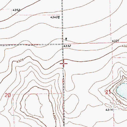 Topographic Map of 11212 Water Well, NM