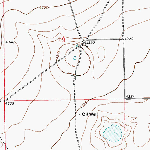Topographic Map of 11215 Water Well, NM