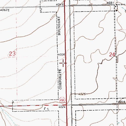 Topographic Map of 11317 Water Well, NM
