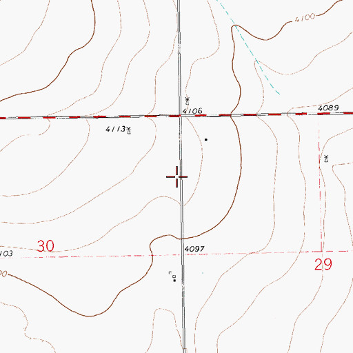 Topographic Map of 11311 Water Well, NM