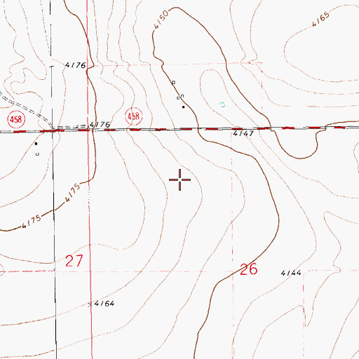 Topographic Map of 11258 Water Well, NM