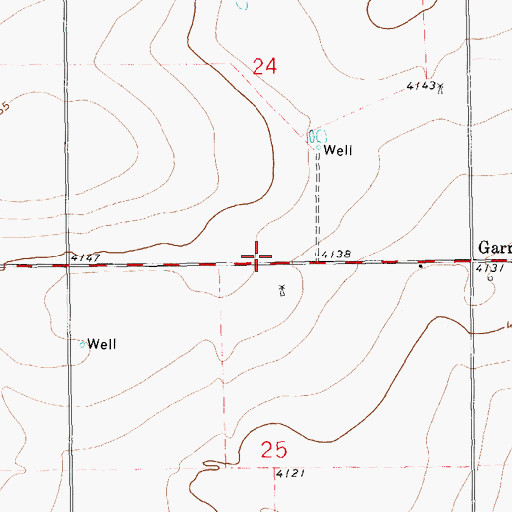 Topographic Map of 11260 Water Well, NM
