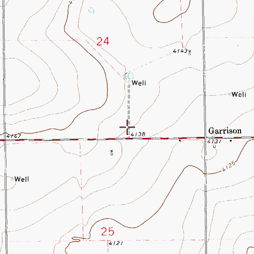 Topographic Map of 11261 Water Well, NM