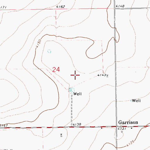 Topographic Map of 10137 Water Well, NM