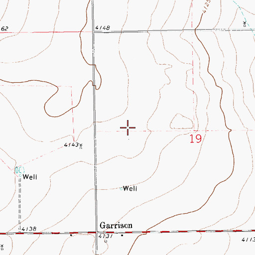 Topographic Map of 11309 Water Well, NM
