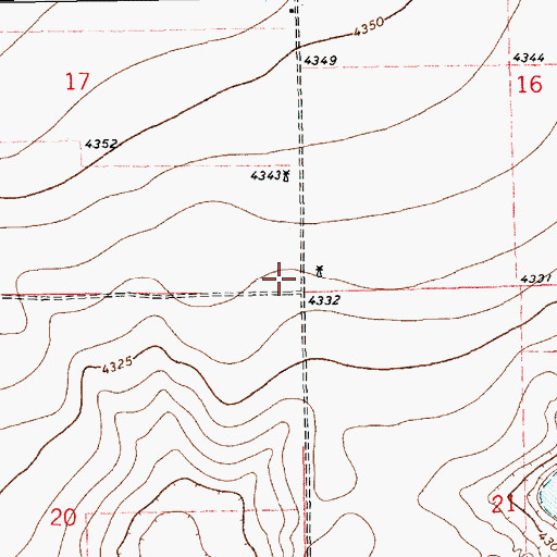Topographic Map of 11213 Water Well, NM