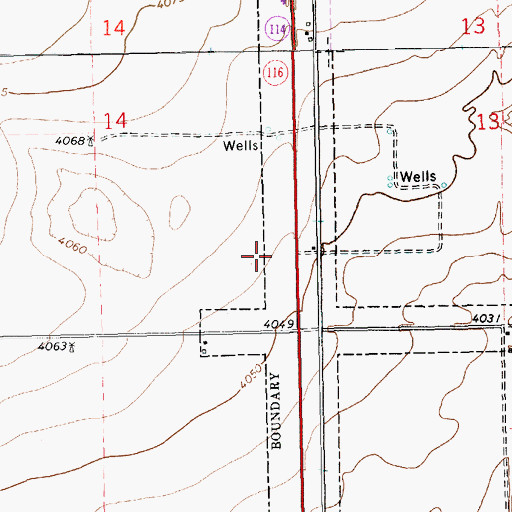 Topographic Map of 11302 Water Well, NM