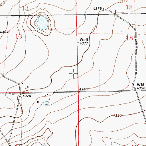 Topographic Map of 11199 Water Well, NM