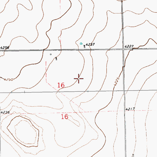 Topographic Map of 11240 Water Well, NM