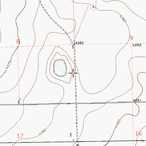 Topographic Map of 11205 Water Well, NM