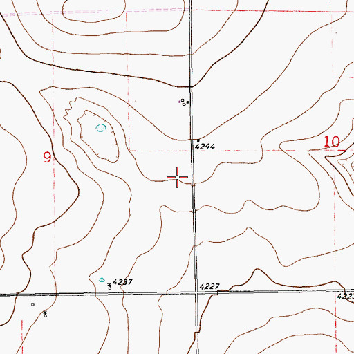 Topographic Map of 11239 Water Well, NM