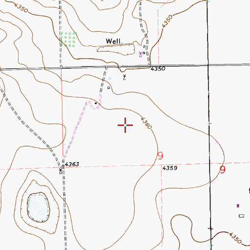 Topographic Map of 11206 Water Well, NM