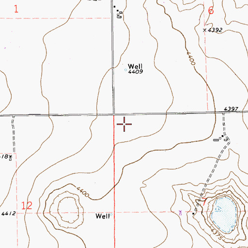 Topographic Map of 11204 Water Well, NM