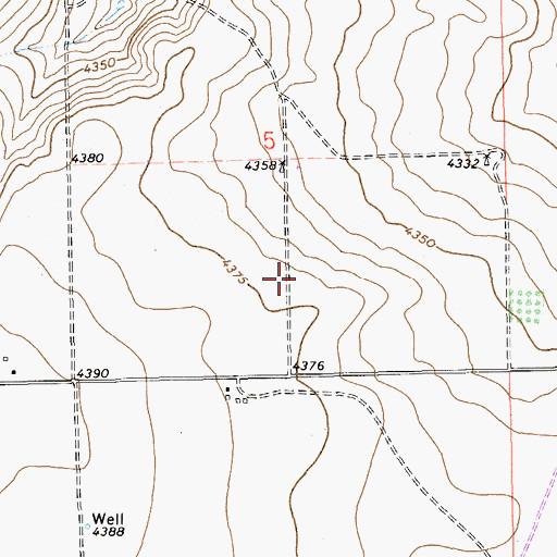 Topographic Map of 11203 Water Well, NM