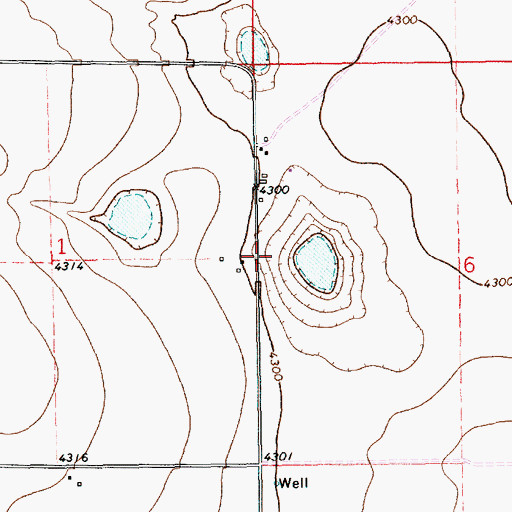 Topographic Map of 11235 Water Well, NM