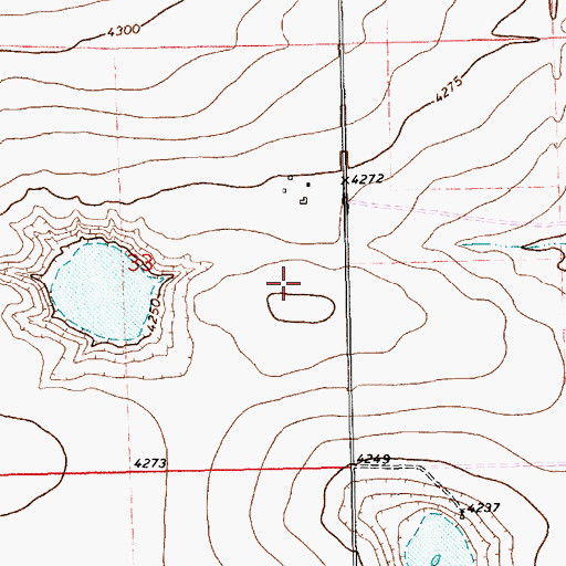 Topographic Map of 11135 Water Well, NM