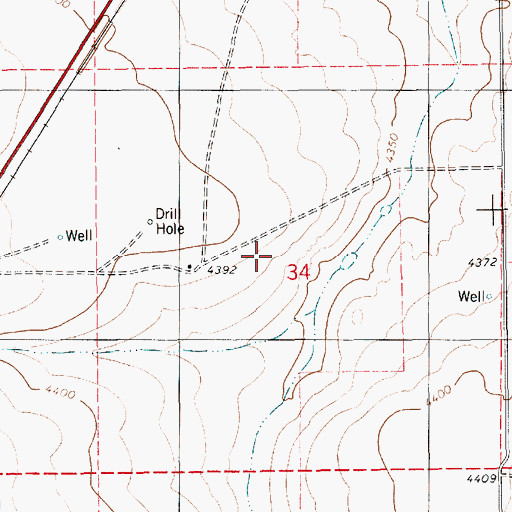 Topographic Map of 06072 Water Well, NM