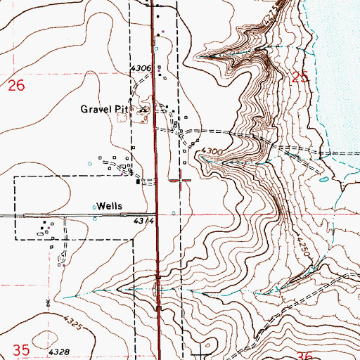 Topographic Map of 11091 Water Well, NM
