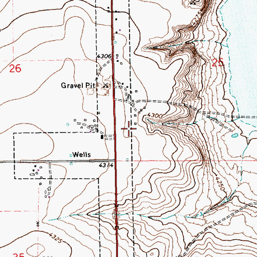 Topographic Map of 11090 Water Well, NM