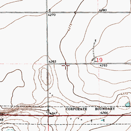 Topographic Map of 11123 Water Well, NM