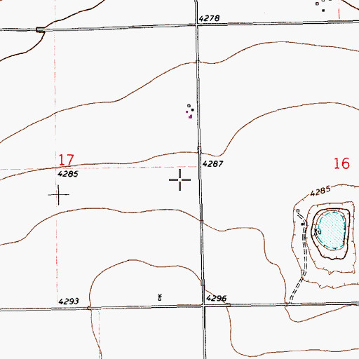 Topographic Map of 11119 Water Well, NM