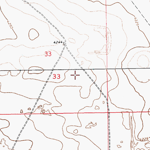 Topographic Map of 11402 Water Well, NM