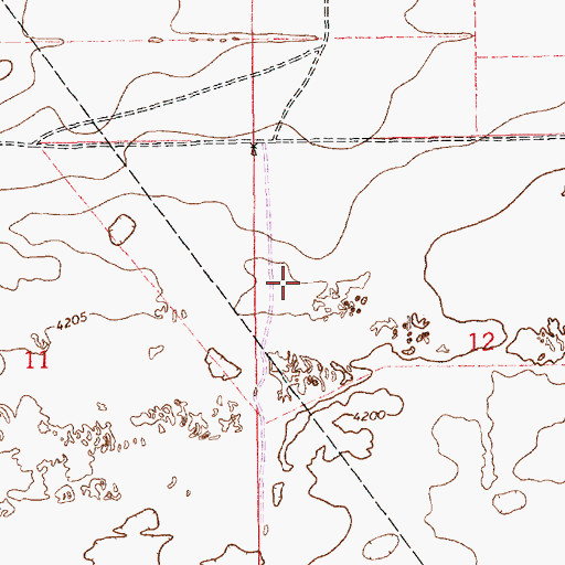 Topographic Map of 11518 Water Well, NM