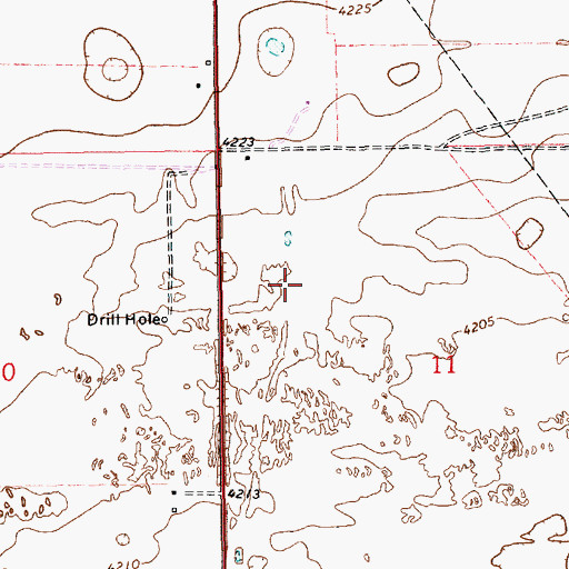 Topographic Map of 11517 Water Well, NM