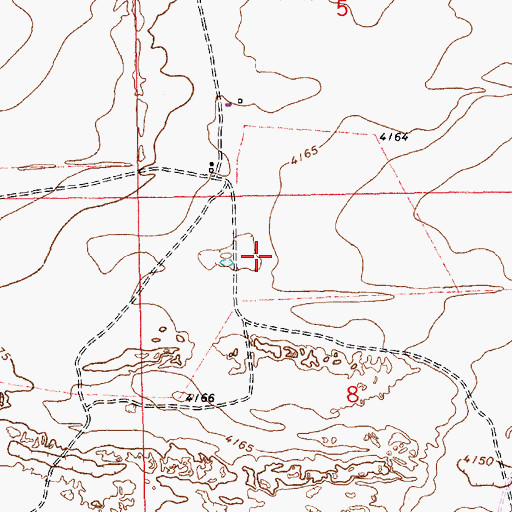 Topographic Map of 11521 Water Well, NM