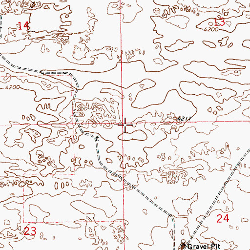 Topographic Map of 12556 Water Well, NM