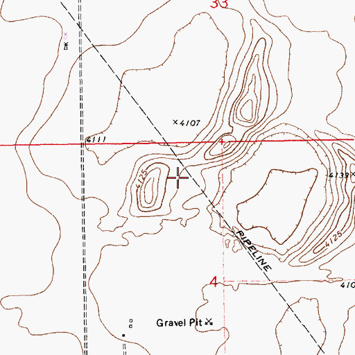 Topographic Map of 10138 Water Well, NM