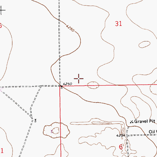 Topographic Map of 12559 Water Well, NM