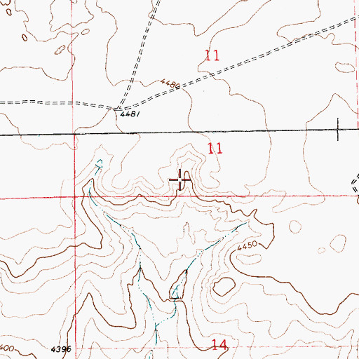Topographic Map of 05445 Water Well, NM