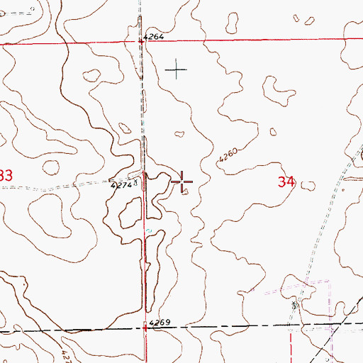 Topographic Map of 12587 Water Well, NM