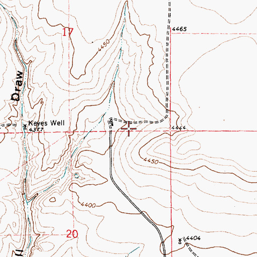 Topographic Map of 05448 Water Well, NM