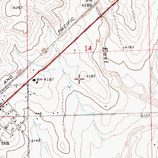 Topographic Map of 05458 Water Well, NM