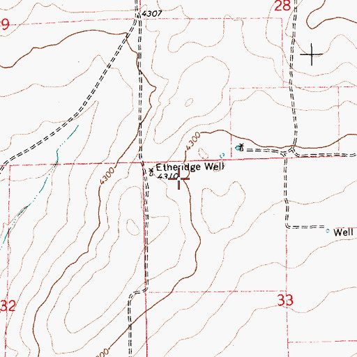 Topographic Map of 05294 Water Well, NM