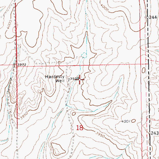Topographic Map of 05276 Water Well, NM