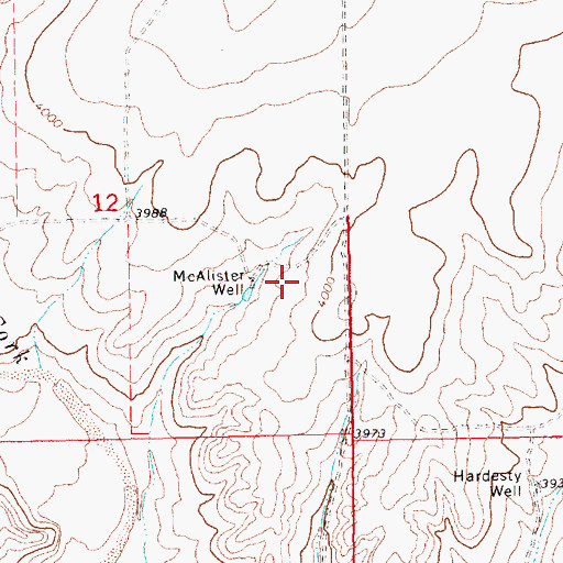 Topographic Map of 05483 Water Well, NM