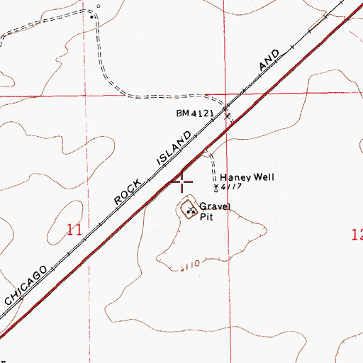 Topographic Map of 00515 Water Well, NM