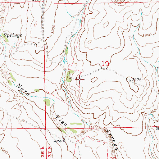 Topographic Map of 05278 Water Well, NM
