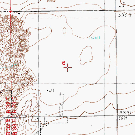 Topographic Map of 05016 Water Well, NM