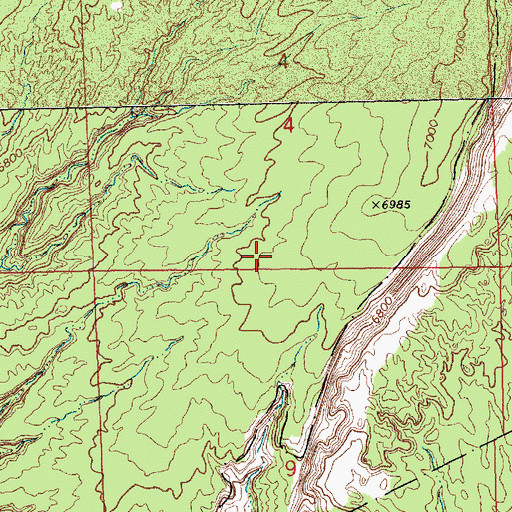 Topographic Map of Zuni Mission Historic Site, NM
