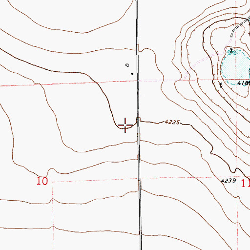 Topographic Map of 11072 Water Well, NM