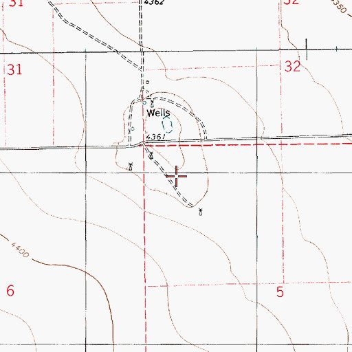 Topographic Map of 06056 Water Well, NM