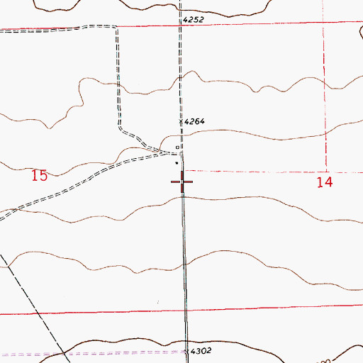 Topographic Map of 12215 Water Well, NM